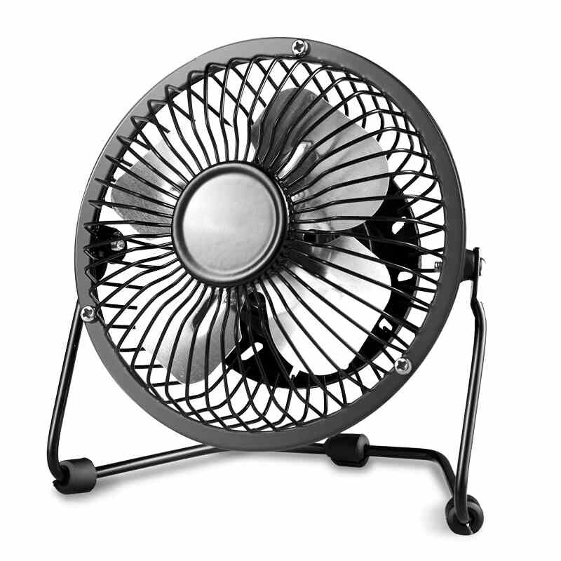Luvey【清凉一夏】USB迷你小风扇 桌面USB小型电风扇 夏日USB消暑神器 黑色